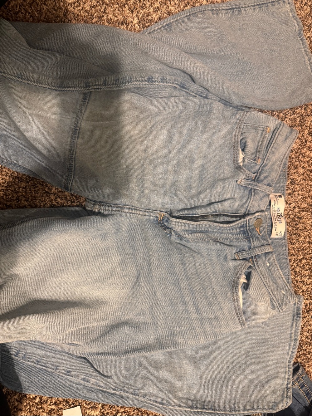 Hollister Light Wash High-Rise Jeans